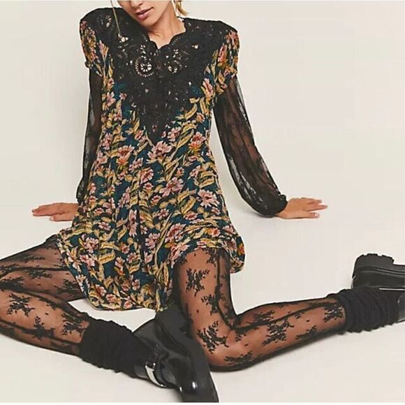 Free people Margot Printed Dress size xs - Picture 4 of 9